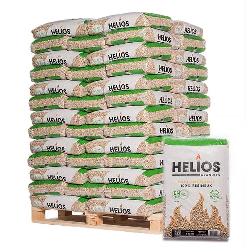 Nadelholz Holzpellets DINplus ENplus A1 Palette 975 kg HELIOS