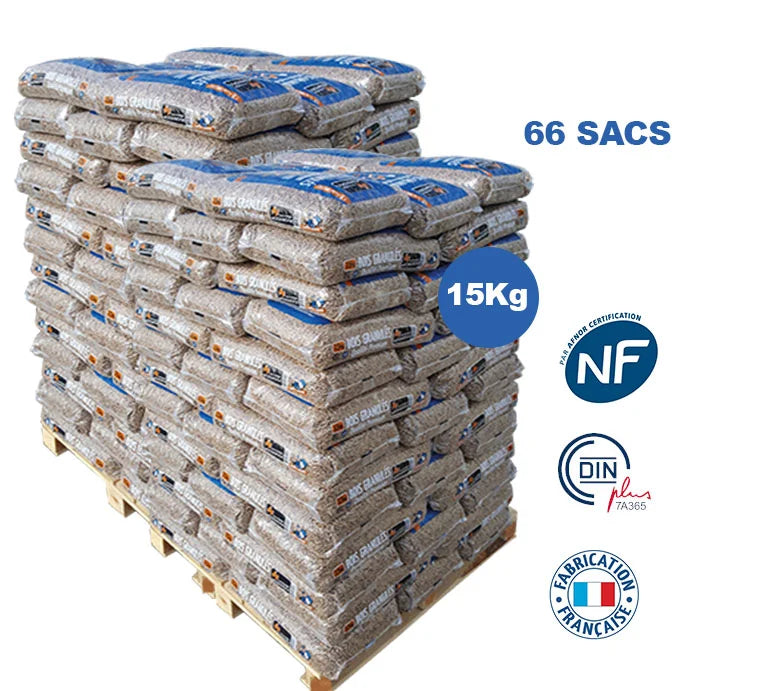 Holzpellets DINplus NF Palette 990 kg Woodstock
