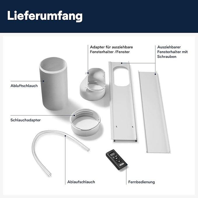 De'Longhi Pinguino Mobile Klimaanlage 3-in-1 mit Kühl-, Ventilator- und Entfeuchtungsfunktion