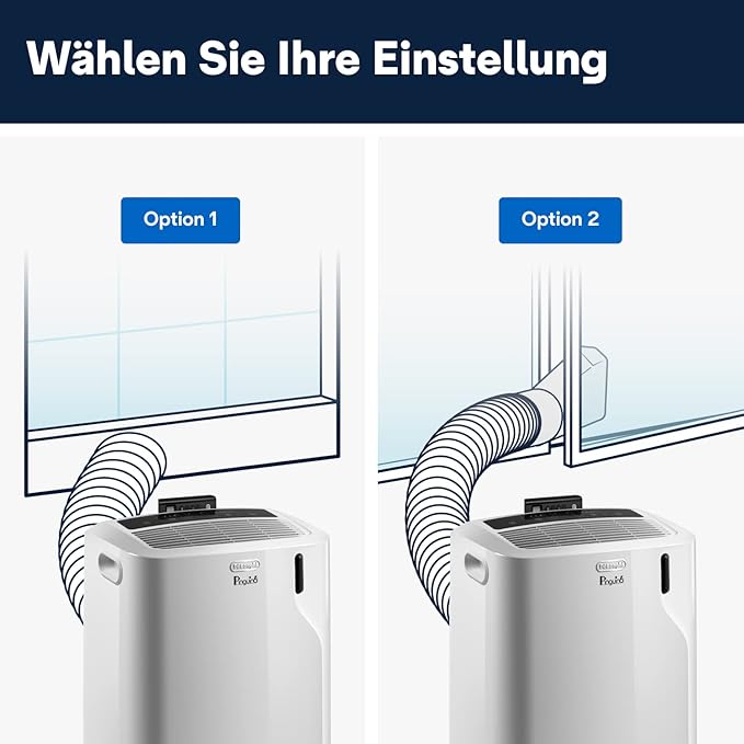 De'Longhi Pinguino Mobile Klimaanlage 3-in-1 mit Kühl-, Ventilator- und Entfeuchtungsfunktion