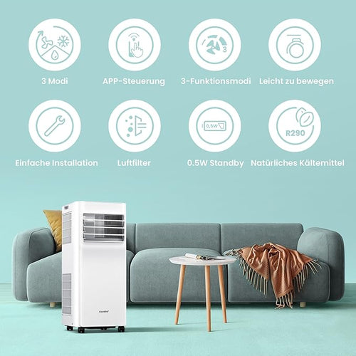 Comfee Breezy Cool Pro 2.0 Mobile Klimaanlage 3-in-1 mit WLAN und App-Steuerung