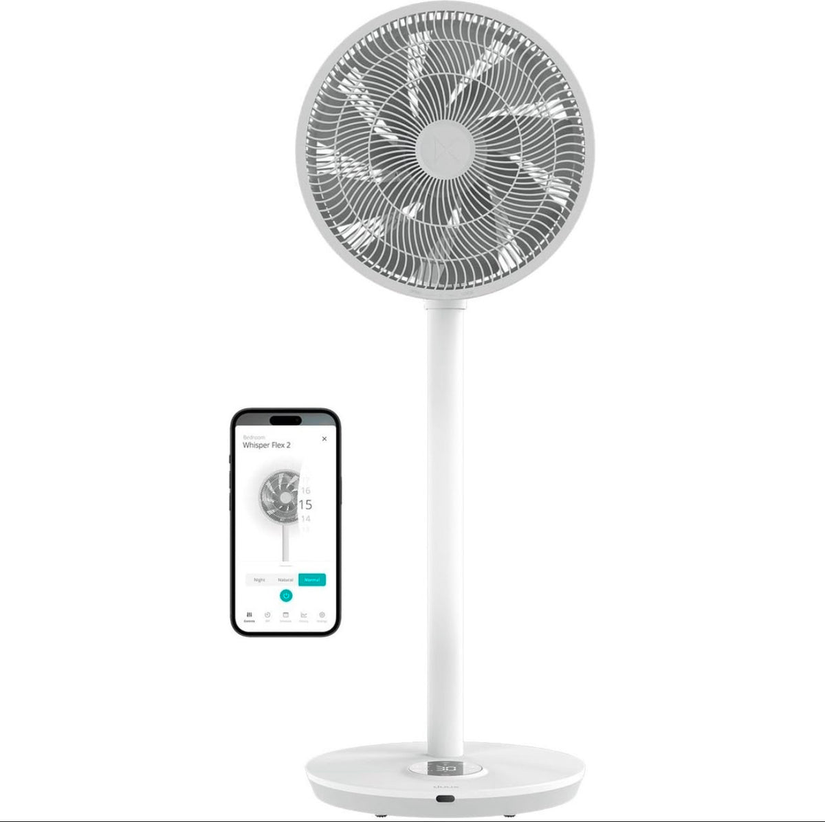 Duux Whisper Flex² Smart Standventilator mit 30 Geschwindigkeitsstufen und App-Steuerung