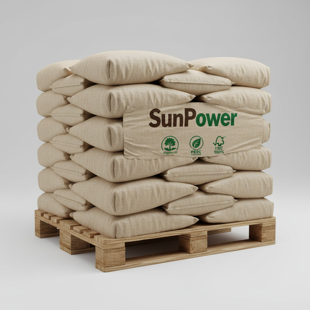 Nadelholz Holzpellets DINplus ENplus A1 Palette 1050 kg SunPower