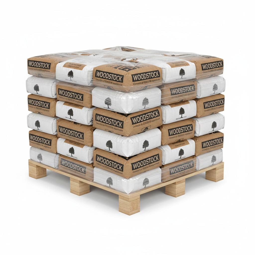 Holzpellets DINplus NF Palette 990 kg Woodstock
